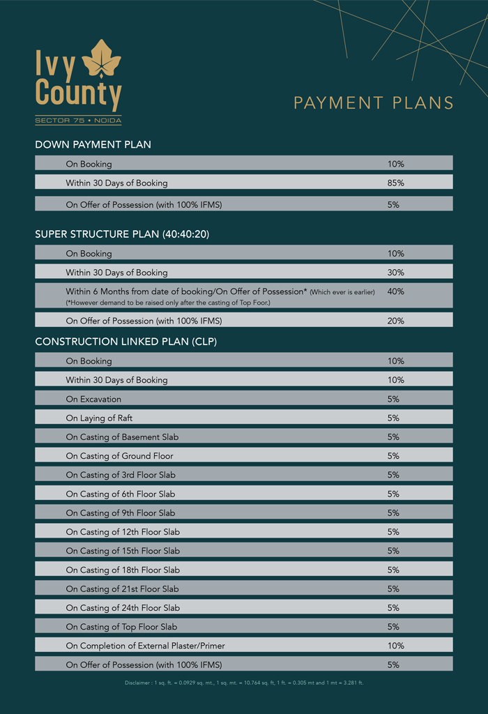 IVY County-price-list